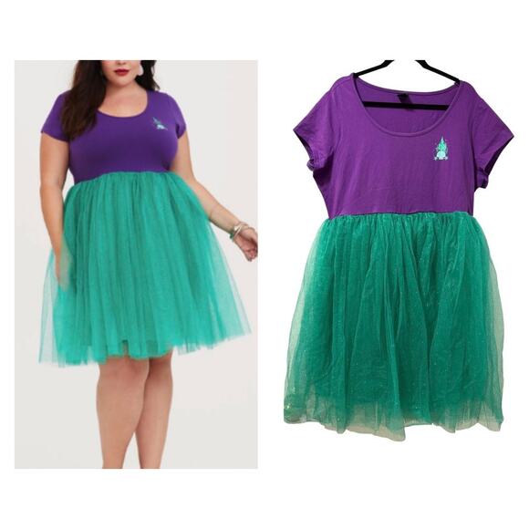torrid Dresses & Skirts - Torrid 2 (2X 18/20) Disney Ariel‎ Little Mermaid Cosplay Costume Halloween Dress